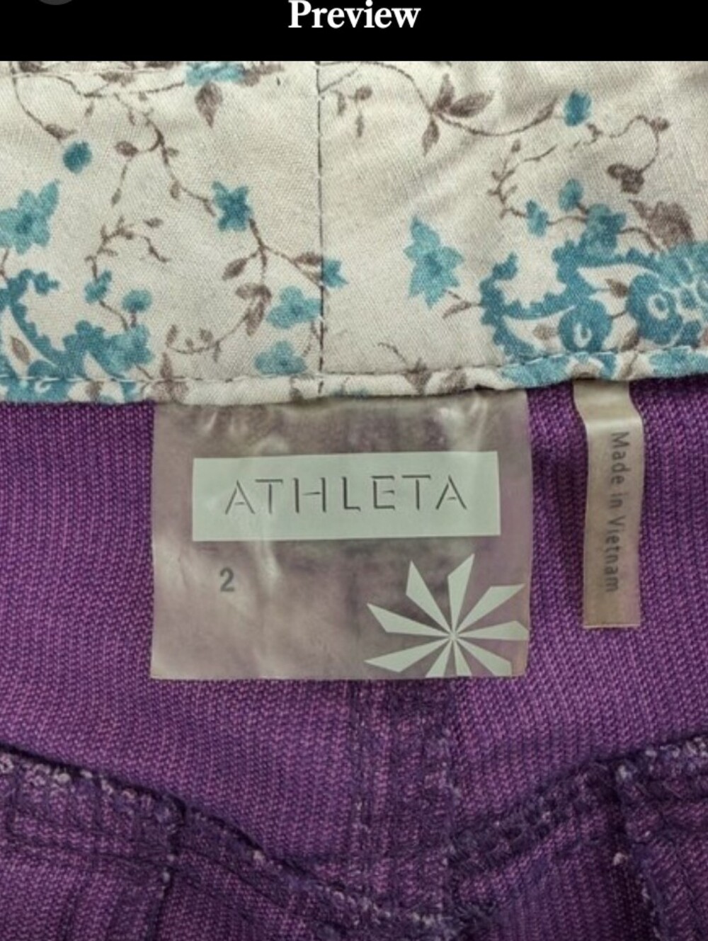 Athleta Deep Purple Corduroy Pants. Size 2 But Fits Like A 4 . Bootcut . - Picture 4 of 10